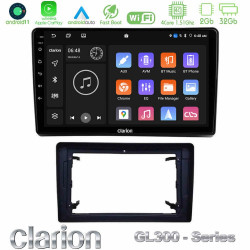 Clarion GL300 Series 4Core Android11 2+32GB Chrysler / Dodge / Jeep Navigation Multimedia Tablet 10 Με Carplay -amp; Android Auto