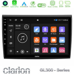 Clarion GL300 Series 4Core Android11 2+32GB Fiat Bravo Navigation Multimedia Tablet 9 Με Carplay -amp; Android Auto