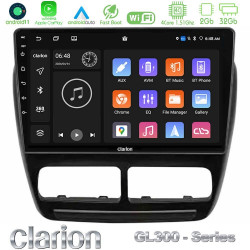 Clarion GL300 Series 4Core Android11 2+32GB Fiat Doblo / Opel Combo 2010-2014 Navigation Multimedia Tablet 9 Με Carplay -amp; Android Auto