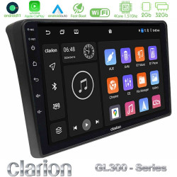 Clarion GL300 Series 4Core Android11 2+32GB Fiat Ducato/Citroen Jumper/Peugeot Boxer Navigation Multimedia Tablet 9 Με Carplay -amp; Android Auto