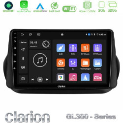 Clarion GL300 Series 4Core Android11 2+32GB Fiat Fiorino/Citroen Nemo/Peugeot Bipper Navigation Multimedia Tablet 9 Με Carplay -amp; Android Auto