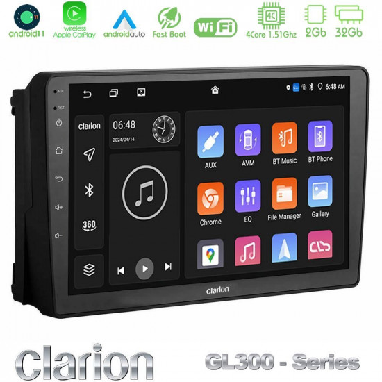 Clarion GL300 Series 4Core Android11 2+32GB Ford 2007-gt; Navigation Multimedia Tablet 9 Με Carplay -amp; Android Auto Clarion GL300 Series 4Core Android11 2+32GB Ford 2007-gt; Navigation Multimedia Tablet 9 Με Carplay -amp; Android Auto