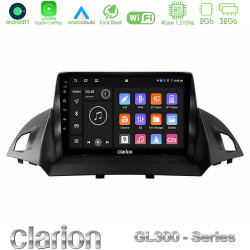 Clarion GL300 Series 4Core Android11 2+32GB Ford C-Max/Kuga Navigation Multimedia Tablet 9 Με Carplay -amp; Android Auto