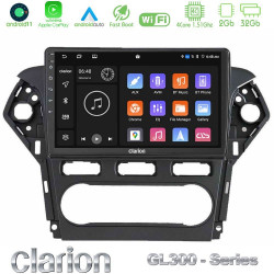 Clarion GL300 Series 4Core Android11 2+32GB Ford Mondeo 2011-2014 Navigation Multimedia Tablet 10 Με Carplay -amp; Android Auto