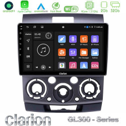 Clarion GL300 Series 4Core Android11 2+32GB Ford Ranger/Mazda BT50 Navigation Multimedia Tablet 9 Με Carplay -amp; Android Auto