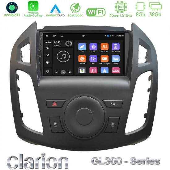 Clarion GL300 Series 4Core Android11 2+32GB Ford Transit Connect Navigation Multimedia Tablet 9 Με Carplay -amp; Android Auto Clarion GL300 Series 4Core Android11 2+32GB Ford Transit Connect Navigation Multimedia Tablet 9 Με Carplay -amp; Android Auto