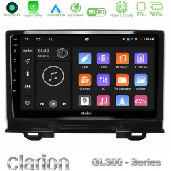 Clarion GL300 Series 4Core Android11 2+32GB Honda HR-V 2021-> Navigation Multimedia Tablet 9 Με Carplay -amp; Android Auto