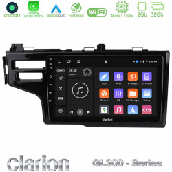 Clarion GL300 Series 4Core Android11 2+32GB Honda Jazz 2013-2020 Navigation Multimedia Tablet 9 Με Carplay -amp; Android Auto