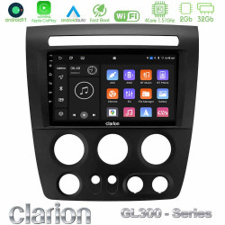 Clarion GL300 Series 4Core Android11 2+32GB Hummer H3 2005-2009 Navigation Multimedia Tablet 9 Με Carplay -amp; Android Auto