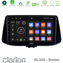 Clarion GL300 Series 4Core Android11 2+32GB Hyundai i30 Navigation Multimedia Tablet 9 Με Carplay -amp; Android Auto