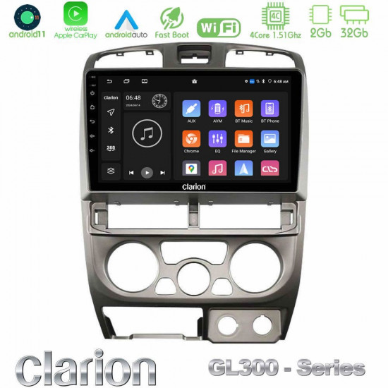 Clarion GL300 Series 4Core Android11 2+32GB Isuzu D-Max 2004-2006 Navigation Multimedia Tablet 9 Με Carplay -amp; Android Auto Clarion GL300 Series 4Core Android11 2+32GB Isuzu D-Max 2004-2006 Navigation Multimedia Tablet 9 Με Carplay -amp; Android Auto