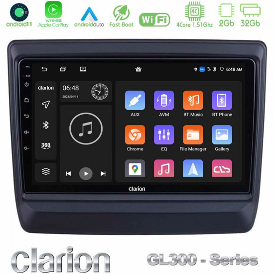 Clarion GL300 Series 4Core Android11 2+32GB Isuzu D-MAX 2020-2023 Navigation Multimedia Tablet 9 Με Carplay -amp; Android Auto Clarion GL300 Series 4Core Android11 2+32GB Isuzu D-MAX 2020-2023 Navigation Multimedia Tablet 9 Με Carplay -amp; Android Auto
