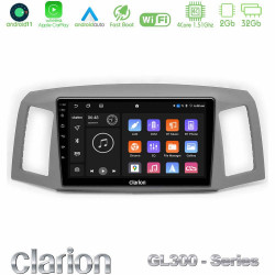 Clarion GL300 Series 4Core Android11 2+32GB Jeep Grand Cherokee 2005-2007 Navigation Multimedia Tablet 10 Με Carplay -amp; Android Auto