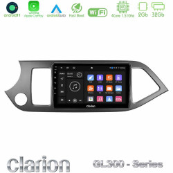 Clarion GL300 Series 4Core Android11 2+32GB Kia Picanto Navigation Multimedia Tablet 9 Με Carplay -amp; Android Auto