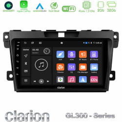Clarion GL300 Series 4Core Android11 2+32GB Mazda CX-7 2007-2011 Navigation Multimedia Tablet 9 Με Carplay -amp; Android Auto