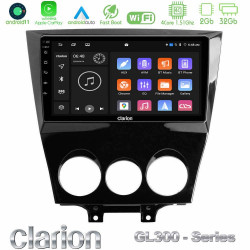 Clarion GL300 Series 4Core Android11 2+32GB Mazda RX8 2008-2012 Navigation Multimedia Tablet 9 Με Carplay -amp; Android Auto