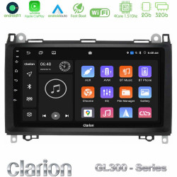 Clarion GL300 Series 4Core Android11 2+32GB Mercedes A/B/Vito/Sprinter Class Navigation Multimedia Tablet 9 Με Carplay -amp; Android Auto