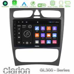 Clarion GL300 Series 4Core Android11 2+32GB Mercedes C Class (W203) Navigation Multimedia Tablet 9 Με Carplay -amp; Android Auto