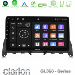 Clarion GL300 Series 4Core Android11 2+32GB Mercedes C Class W204 Navigation Multimedia Tablet 9 Με Carplay -amp; Android Auto