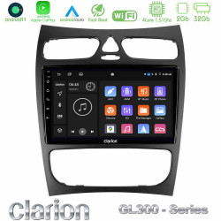 Clarion GL300 Series 4Core Android11 2+32GB Mercedes CLK Class W209 2000-2004 Navigation Multimedia Tablet 9 Με Carplay -amp; Android Auto