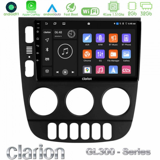 Clarion GL300 Series 4Core Android11 2+32GB Mercedes ML Class 1998-2005 Navigation Multimedia Tablet 9 Με Carplay -amp; Android Auto Clarion GL300 Series 4Core Android11 2+32GB Mercedes ML Class 1998-2005 Navigation Multimedia Tablet 9 Με Carplay -amp; Android Auto
