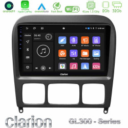 Clarion GL300 Series 4Core Android11 2+32GB Mercedes S Class 1999-2004 (W220) Navigation Multimedia Tablet 9 Με Carplay -amp; Android Auto