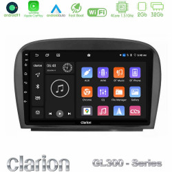 Clarion GL300 Series 4Core Android11 2+32GB Mercedes SL Class 2005-2011 Navigation Multimedia Tablet 9 Με Carplay -amp; Android Auto