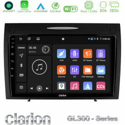 Clarion GL300 Series 4Core Android11 2+32GB Mercedes SLK Class Navigation Multimedia Tablet 9 Με Carplay -amp; Android Auto
