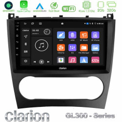Clarion GL300 Series 4Core Android11 2+32GB Mercedes W203 Facelift Navigation Multimedia Tablet 9 Με Carplay -amp; Android Auto