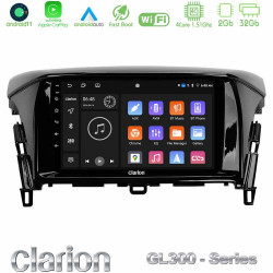 Clarion GL300 Series 4Core Android11 2+32GB Mitsubishi Eclipse Cross Navigation Multimedia Tablet 9 Με Carplay -amp; Android Auto