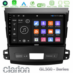 Clarion GL300 Series 4Core Android11 2+32GB Mitsubishi Outlander/Citroen C-Crosser/Peugeot 4007 Navigation Multimedia Tablet 9 Με Carplay -amp; Android Auto
