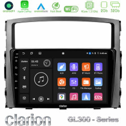 Clarion GL300 Series 4Core Android11 2+32GB Mitsubishi Pajero 2008-2009 Navigation Multimedia Tablet 9 Με Carplay -amp; Android Auto