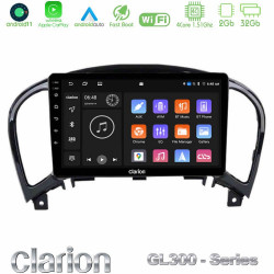 Clarion GL300 Series 4Core Android11 2+32GB Nissan Juke Navigation Multimedia Tablet 9 Με Carplay -amp; Android Auto