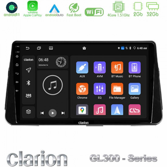 Clarion GL300 Series 4Core Android11 2+32GB Nissan Micra K14 Navigation Multimedia Tablet 9 Με Carplay -amp; Android Auto Clarion GL300 Series 4Core Android11 2+32GB Nissan Micra K14 Navigation Multimedia Tablet 9 Με Carplay -amp; Android Auto