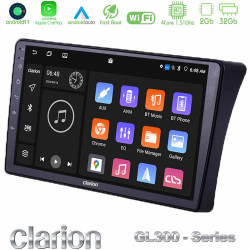 Clarion GL300 Series 4Core Android11 2+32GB Nissan Navara D40 Navigation Multimedia Tablet 9 Με Carplay -amp; Android Auto