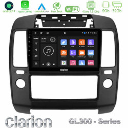 Clarion GL300 Series 4Core Android11 2+32GB Nissan Navara Navigation Multimedia Tablet 9 Με Carplay -amp; Android Auto