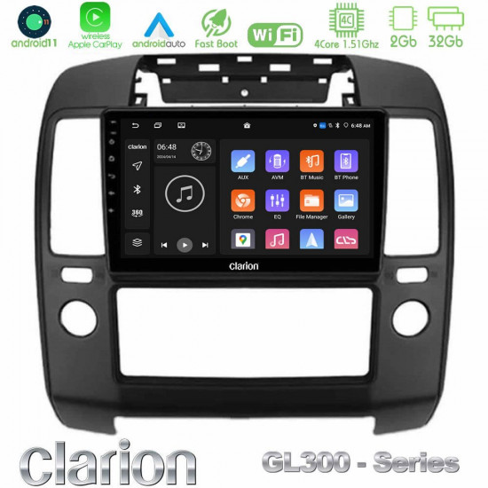 Clarion GL300 Series 4Core Android11 2+32GB Nissan Navara Navigation Multimedia Tablet 9 Με Carplay -amp; Android Auto Clarion GL300 Series 4Core Android11 2+32GB Nissan Navara Navigation Multimedia Tablet 9 Με Carplay -amp; Android Auto