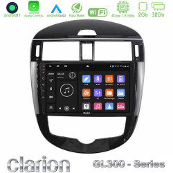 Clarion GL300 Series 4Core Android11 2+32GB Nissan Pulsar 2015-2018 Navigation Multimedia Tablet 9 Με Carplay -amp; Android Auto