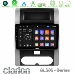Clarion GL300 Series 4Core Android11 2+32GB Nissan X-Trail T31 Navigation Multimedia Tablet 10 Με Carplay -amp; Android Auto
