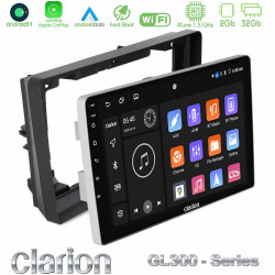 Clarion GL300 Series 4Core Android11 2+32GB Peugeot 308 2013-2020 Navigation Multimedia Tablet 9 Με Carplay -amp; Android Auto