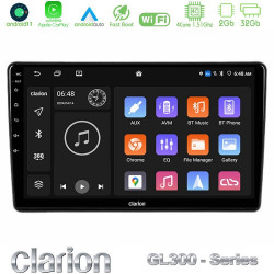 Clarion GL300 Series 4Core Android11 2+32GB Peugeot Partner / Citroen Berlingo 2008-2018 Navigation Multimedia Tablet 9 Με Carplay -amp; Android Auto