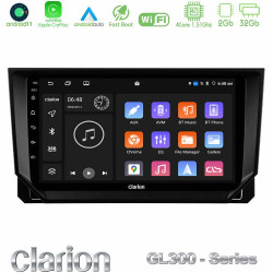 Clarion GL300 Series 4Core Android11 2+32GB Seat Arona/Ibiza Navigation Multimedia Tablet 9 Με Carplay -amp; Android Auto