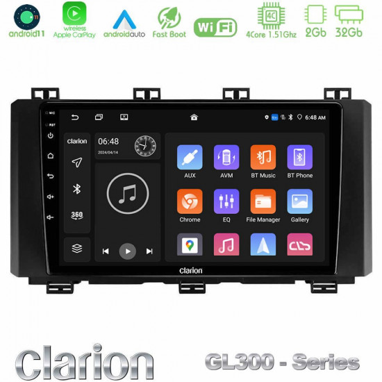 Clarion GL300 Series 4Core Android11 2+32GB Seat Ateca 2017-2021 Navigation Multimedia Tablet 9 Με Carplay -amp; Android Auto Clarion GL300 Series 4Core Android11 2+32GB Seat Ateca 2017-2021 Navigation Multimedia Tablet 9 Με Carplay -amp; Android Auto
