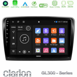 Clarion GL300 Series 4Core Android11 2+32GB Skoda Superb 2008-2015 Navigation Multimedia Tablet 9 Με Carplay -amp; Android Auto