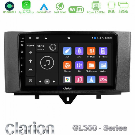 Clarion GL300 Series 4Core Android11 2+32GB Smart 451 Facelift Navigation Multimedia Tablet 9 Με Carplay -amp; Android Auto Clarion GL300 Series 4Core Android11 2+32GB Smart 451 Facelift Navigation Multimedia Tablet 9 Με Carplay -amp; Android Auto
