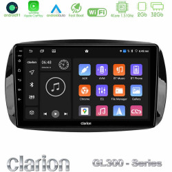 Clarion GL300 Series 4Core Android11 2+32GB Smart 453 Navigation Multimedia Tablet 9 Με Carplay -amp; Android Auto