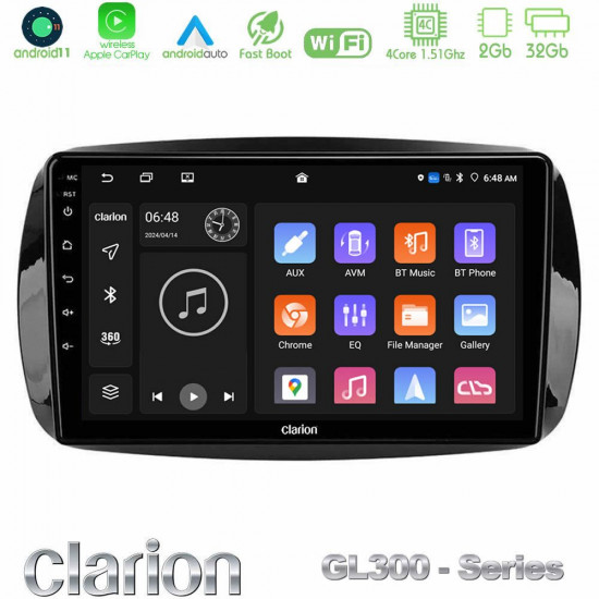 Clarion GL300 Series 4Core Android11 2+32GB Smart 453 Navigation Multimedia Tablet 9 Με Carplay -amp; Android Auto Clarion GL300 Series 4Core Android11 2+32GB Smart 453 Navigation Multimedia Tablet 9 Με Carplay -amp; Android Auto
