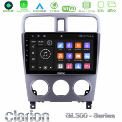 Clarion GL300 Series 4Core Android11 2+32GB Subaru Forester 2003-2007 Navigation Multimedia Tablet 9 Με Carplay -amp; Android Auto