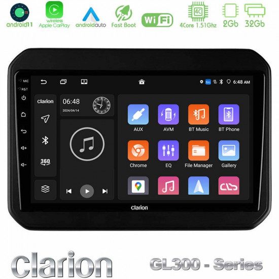 Clarion GL300 Series 4Core Android11 2+32GB Suzuki Ignis Navigation Multimedia Tablet 9 Με Carplay -amp; Android Auto Clarion GL300 Series 4Core Android11 2+32GB Suzuki Ignis Navigation Multimedia Tablet 9 Με Carplay -amp; Android Auto