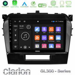 Clarion GL300 Series 4Core Android11 2+32GB Suzuki Vitara 2015-2021 Navigation Multimedia Tablet 9 Με Carplay -amp; Android Auto